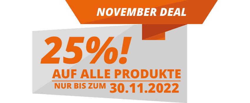 November Deal 25% Rabatt!