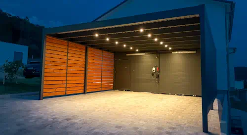 Flachdachcarport C600+